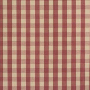 Brunschwig & Fils Fabric Carsten Check Rose And Cream