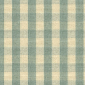 Brunschwig & Fils Fabric Carsten Check Pale Blue And Cream