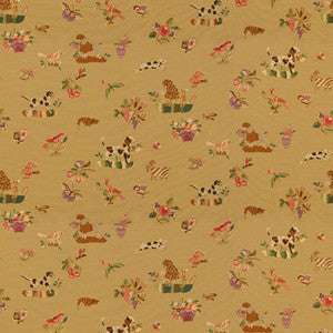 Brunschwig & Fils Fabric Animalitos Woven Tapestry Camel