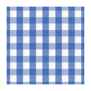 Brunschwig & Fils Fabric Exchequer Cotton Check Cornflower