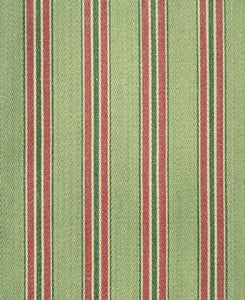 Brunschwig & Fils Fabric Tavistock Stripe Jade/Berry