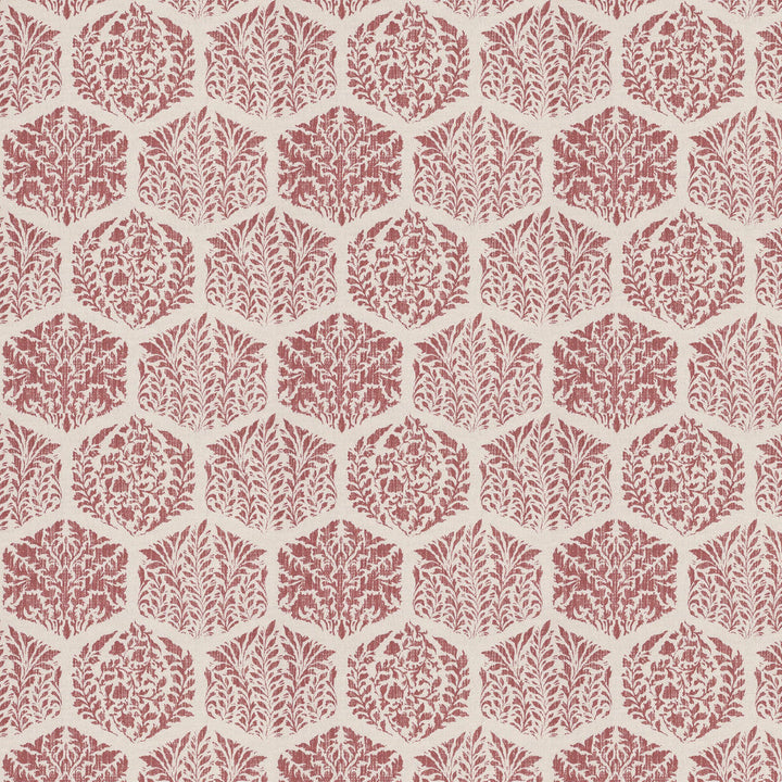 Bremond 1 Rosewood by Stout Designer Fabric THE ART OF COLOR HANDCRAFTED 59%COT 41%LIN INDIA Horizontal: 10.375 and Vertical: 15.750 54 in - Swanky Fabrics -