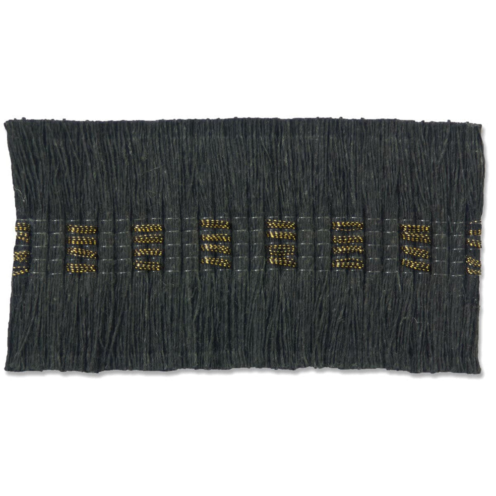 Brentwood 4 Gunmetal by Stout Designer Trim NEW WORLD TAPES & BORDERS 98%LIN 2%OTH GERMANY </p><p>Repeat: 0 1.75 in - Swanky Fabrics -