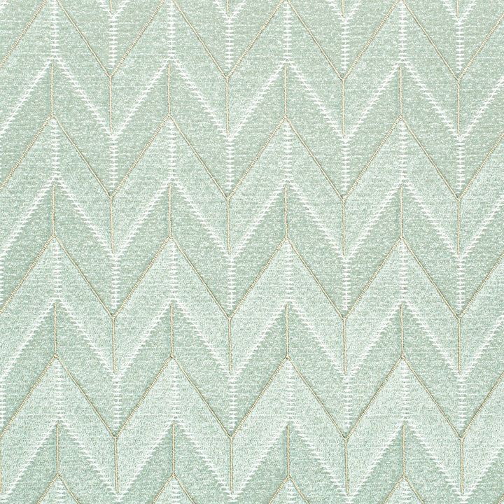 Brussels 3 Teal by Stout Designer Fabric COLOR MY WINDOW LAKE/SEAGLASS 100%POL CHINA Horizontal: 1.750 and Vertical: 1.750 54 in - Swanky Fabrics -