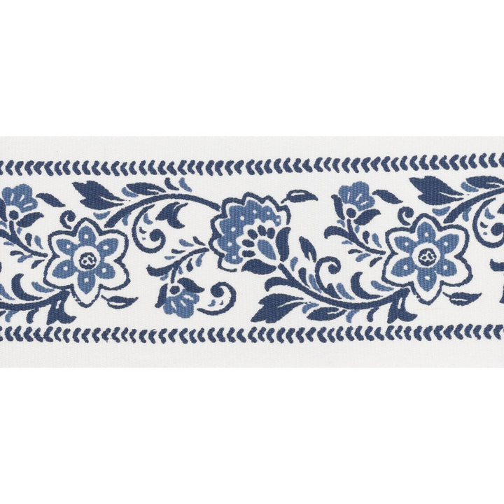 Buford Tape 3 Denim by Stout Designer Trim NATURAL BEAUTY TRIM 100%COT INDIA Horizontal: 4.000 and Vertical: 5.750 4 in - Swanky Fabrics -