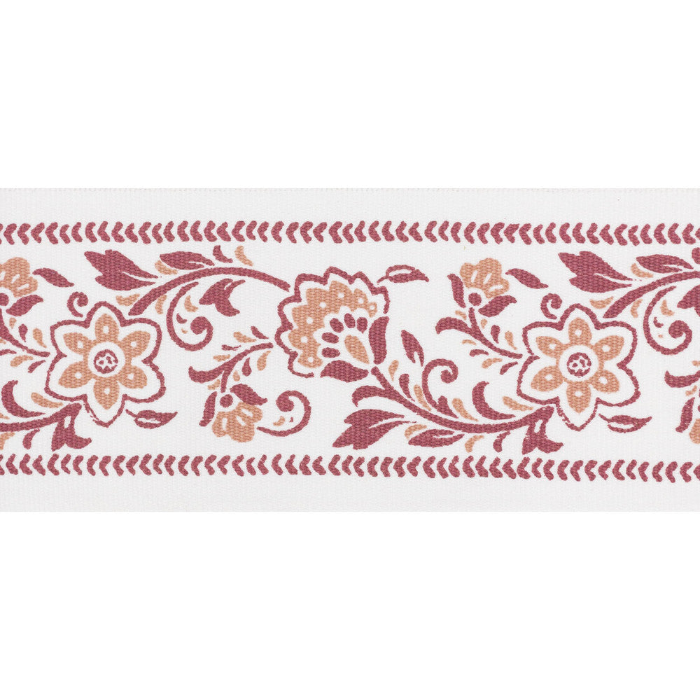 Buford Tape 5 Rouge by Stout Trim Stout Trim Buford Tape 5 RougeTrim NATURAL BEAUTY TRIM INDIA </p><p>Repeat: H: 4.000, V: 5.750 4 in - Fabric Carolina -