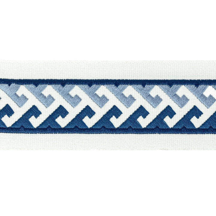 Burgess Tape 1 Ocean by Stout Trim Stout Trim Burgess Tape 1 OceanTrim STITCHED UP TRIM INDIA </p><p>Repeat: H: 0.750, V: 0.750 2.5 in - Fabric Carolina -