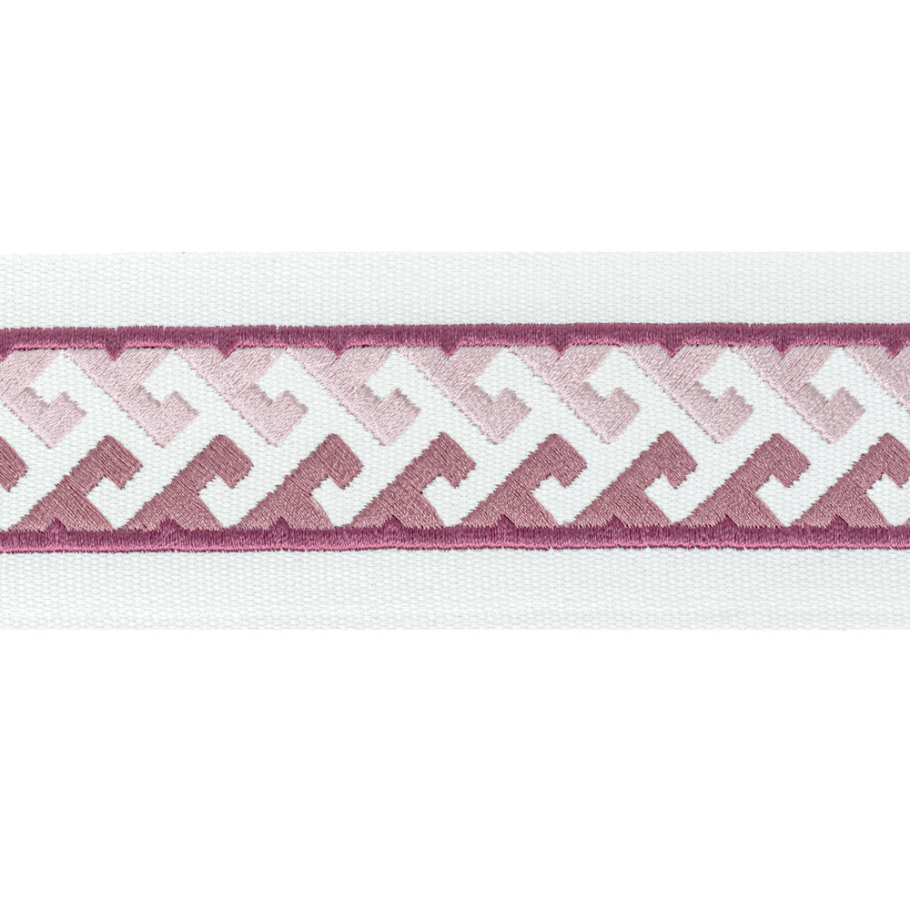 Burgess Tape 5 Tearose by Stout Trim Stout Trim Burgess Tape 5 TearoseTrim STITCHED UP TRIM 100%COT %BEMB INDIA </p><p>Repeat: H: 0.750, V: 0.750 2.5 in - Fabric Carolina -