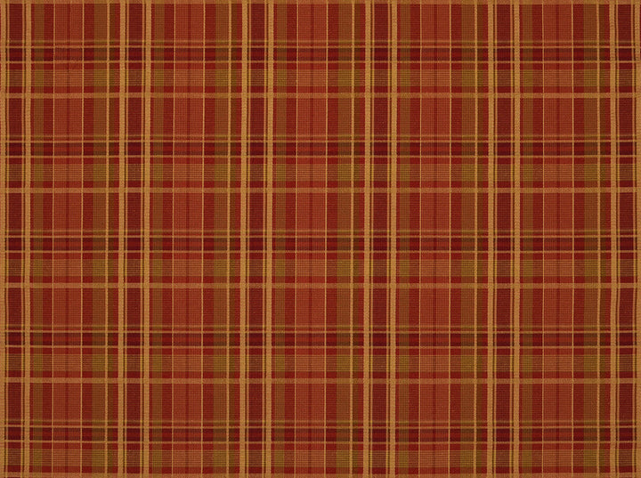 Burgess Plaid Antique Red 137 by Covington Designer Fabric 52% Polyester 48% Cotton 40 X 20 JACQUARD CHN Horizontal: 0 and Vertical: 0 55 - Swanky Fabrics -