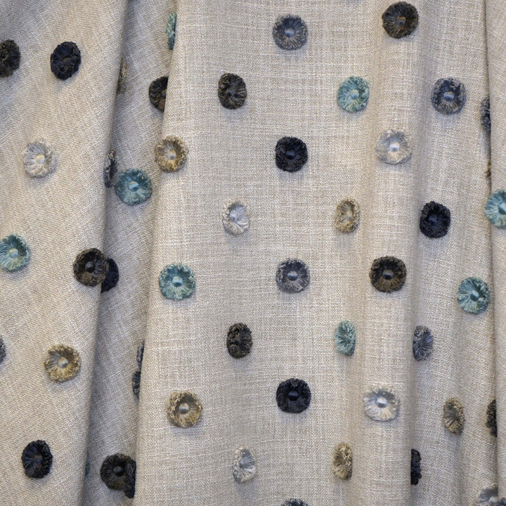 BUTTONS 66J9161 by JF Designer Fabric TRIBUTE 100% Polyester India  Horizontal: 10.625 and Vertical: 6.25 55  - Swanky Fabrics -