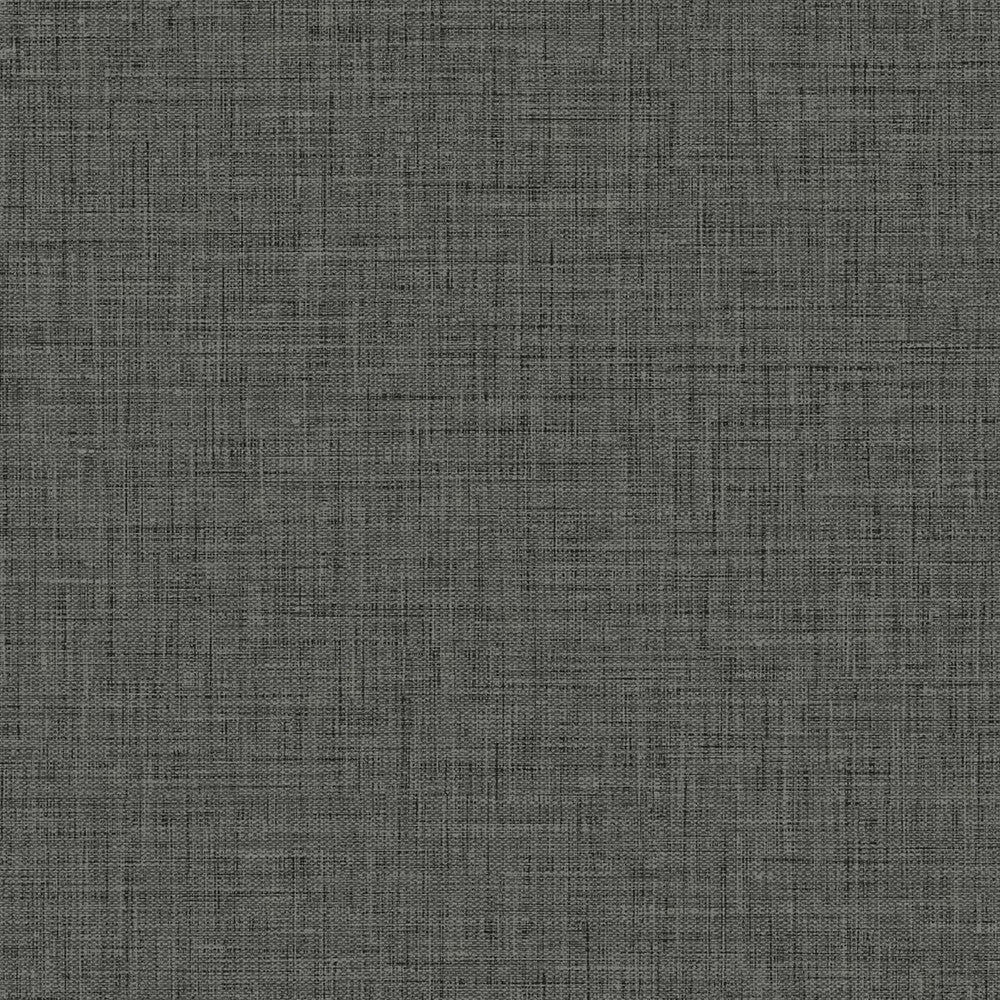 Easy Linen Charcoal BV30200 by Seabrook Designs Designer Wallpaper