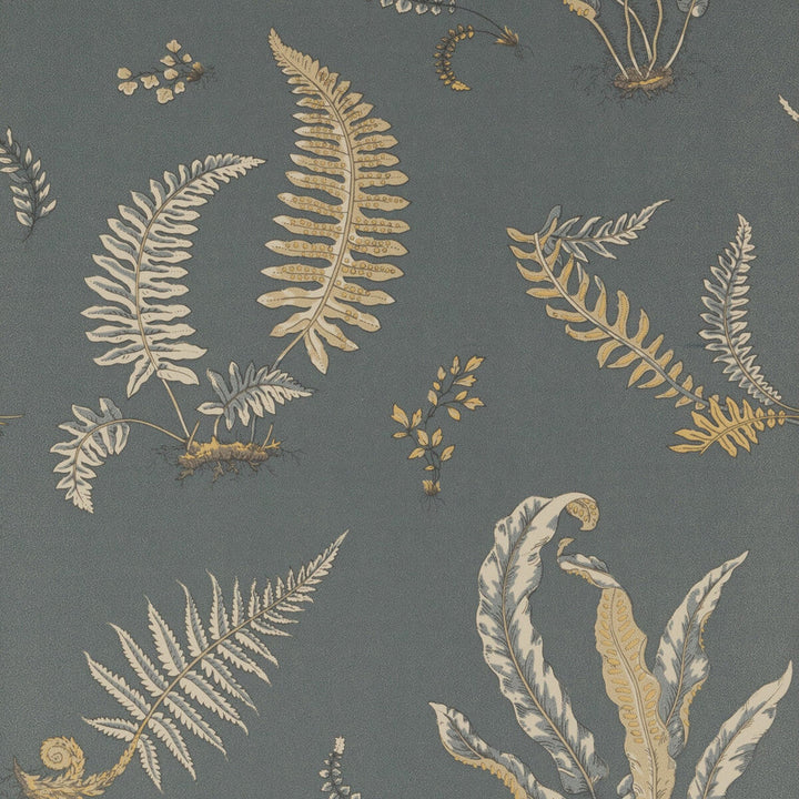 Ferns Charcoal/Bronze by G P & J Baker Designer Wallcovering SIGNATURE NON WOVEN - 100% United Kingdom Horizontal: 20.488 and Vertical: 20.882 20.488 - Swanky Fabrics -