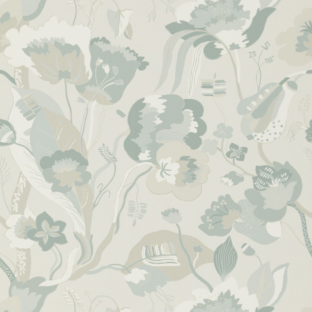 California Soft Blue by G P & J Baker Wallcovering G P & J Baker Wallcovering California Soft BlueWallcovering SIGNATURE NON WOVEN - 100% United Kingdom </p><p>Repeat: H: 26.989, V: 24.034 26.989 - Fabric Carolina -