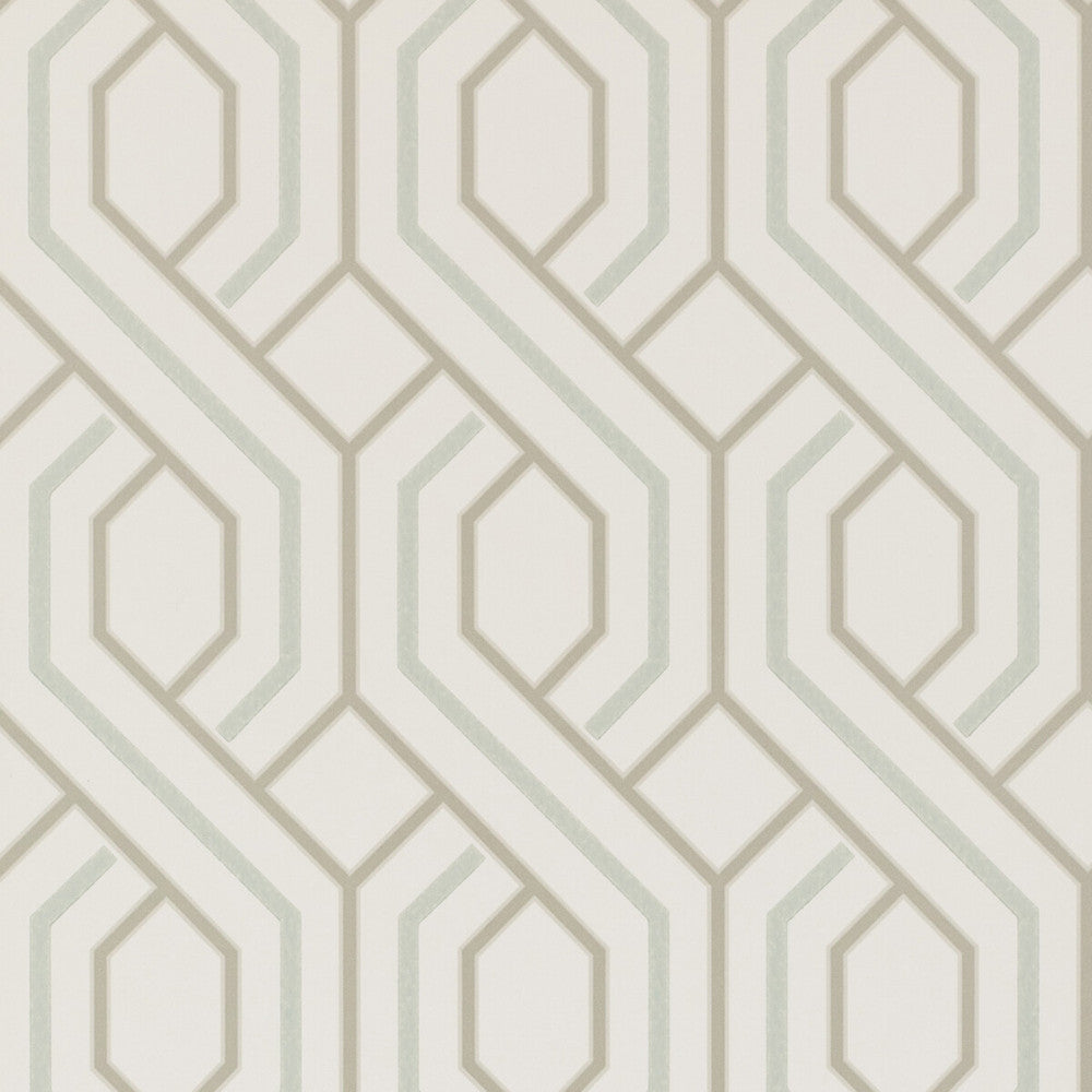 Parterre Soft Blue by G P & J Baker Designer Wallcovering SIGNATURE NON WOVEN - 100% United Kingdom Horizontal: 20.488 and Vertical: 7.88 20.488 - Swanky Fabrics -