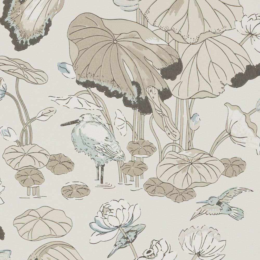 Nympheus Linen by G P & J Baker Designer Wallcovering SIGNATURE NON WOVEN - 100% United Kingdom Horizontal: 20.488 and Vertical: 24.034 20.488 - Swanky Fabrics -