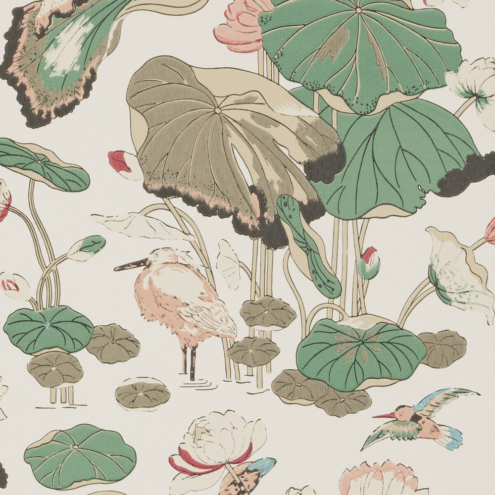 Nympheus Soft Blush by G P & J Baker Designer Wallcovering SIGNATURE NON WOVEN - 100% United Kingdom Horizontal: 20.488 and Vertical: 24.034 20.488 - Swanky Fabrics -