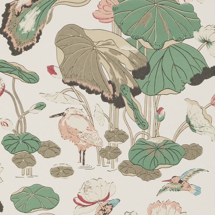 Nympheus Soft Blush by G P & J Baker Designer Wallcovering SIGNATURE NON WOVEN - 100% United Kingdom Horizontal: 20.488 and Vertical: 24.034 20.488 - Swanky Fabrics -