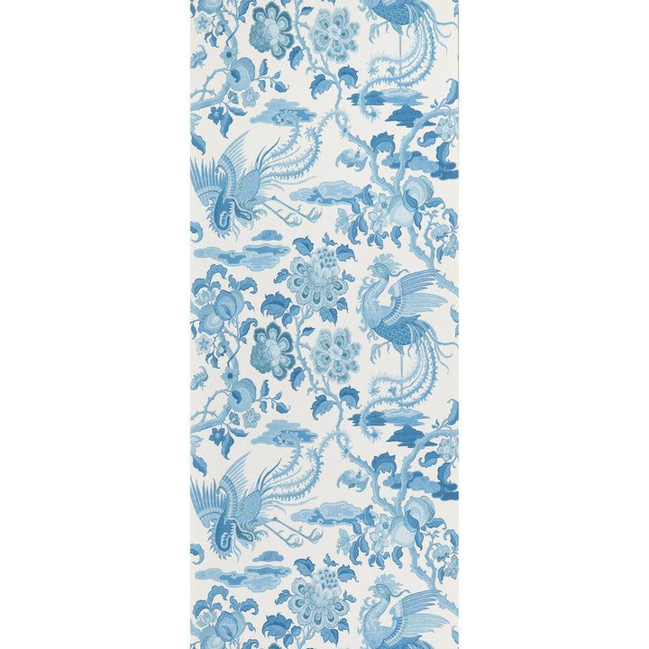 Chifu Blue by G P & J Baker Wallcovering G P & J Baker Wallcovering Chifu BlueWallcovering SIGNATURE II WALLPAPERS NON WOVEN - 100% United Kingdom </p><p>Repeat: H: 20.488, V: 24.034 20.488 - Fabric Carolina -