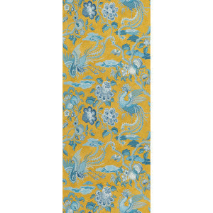G P & J Baker Wallpaper Chifu Ochre/Blue