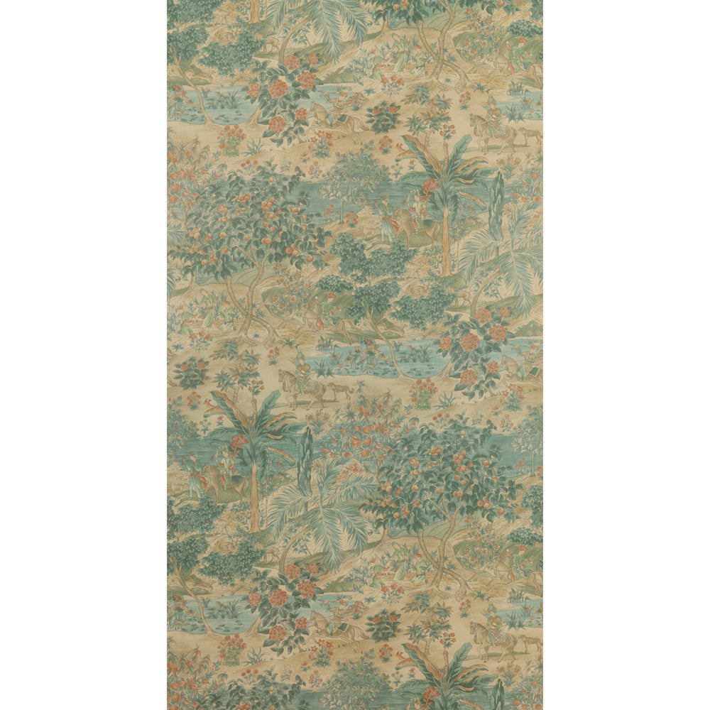 Ramayana Sage/Multi by G P & J Baker Wallcovering G P & J Baker Wallcovering Ramayana Sage/MultiWallcovering SIGNATURE II WALLPAPERS PAPER - 100% United Kingdom </p><p>Repeat: H: 26.989, V: 36.051 26.989 - Fabric Carolina -