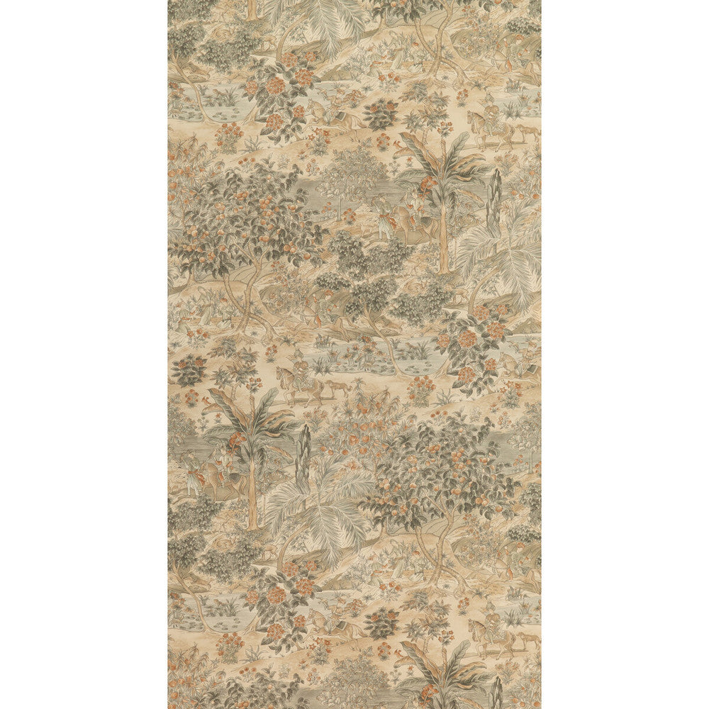 Ramayana Woodsmoke by G P & J Baker Wallcovering G P & J Baker Wallcovering Ramayana WoodsmokeWallcovering SIGNATURE II WALLPAPERS PAPER - 100% United Kingdom </p><p>Repeat: H: 26.989, V: 36.051 26.989 - Fabric Carolina -