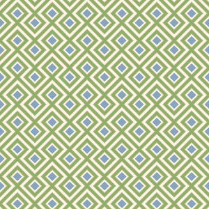 G P & J Baker Wallpaper La Fiorentina Small Emerald/Blue