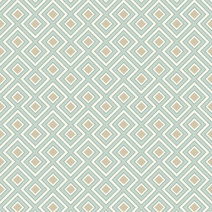 G P & J Baker Wallpaper La Fiorentina Small Aqua