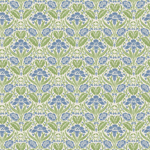 G P & J Baker Wallpaper Iris Meadow Blue/Green