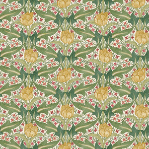 G P & J Baker Wallpaper Tulip & Jasmine Red/Green