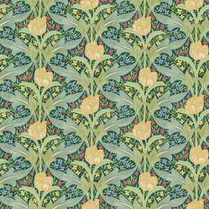 G P & J Baker Wallpaper Tulip & Jasmine Emerald