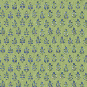 G P & J Baker Wallpaper Poppy Sprig Green/Blue