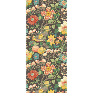 G P & J Baker Wallpaper Little Magnolia Charcoal/Jewel