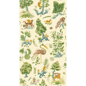 G P & J Baker Wallpaper Gertrude Soft Green/Aqua BW45127.5.0