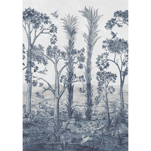 G P & J Baker Wallpaper Tall Trees Delft Blue BW45141.2.0