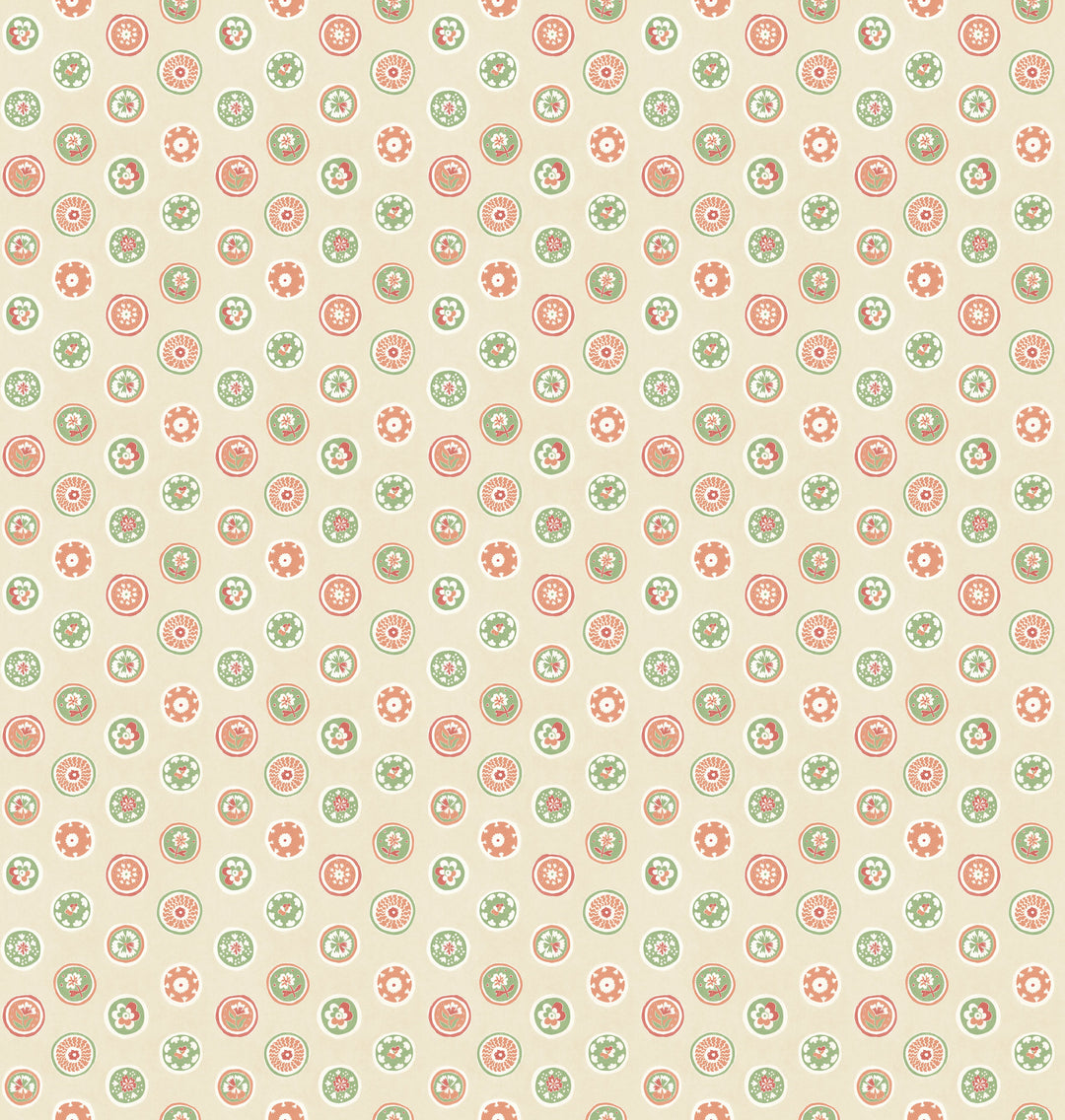 G P & J Baker Wallcovering Pink/Green