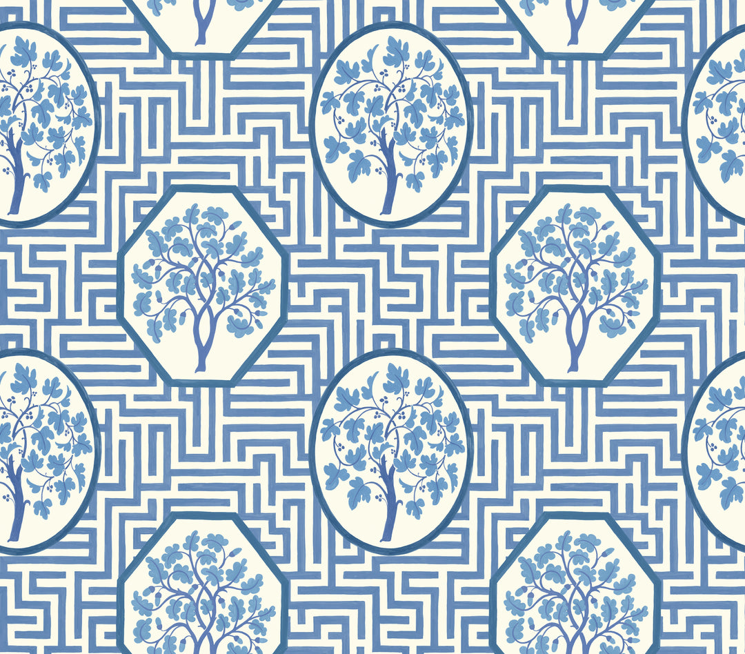 G P & J Baker Wallcovering Royal Blue