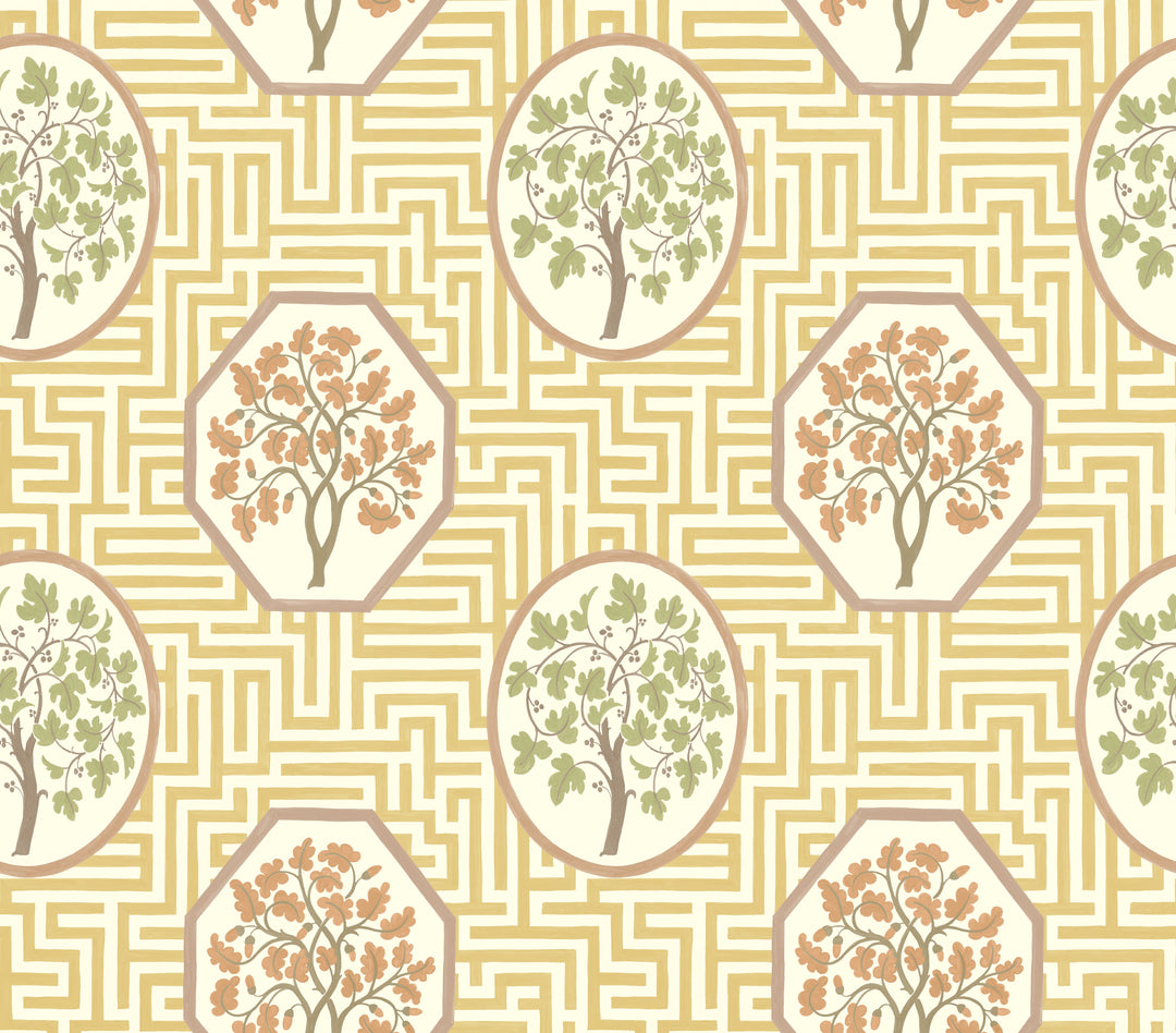 G P & J Baker Wallcovering Ochre