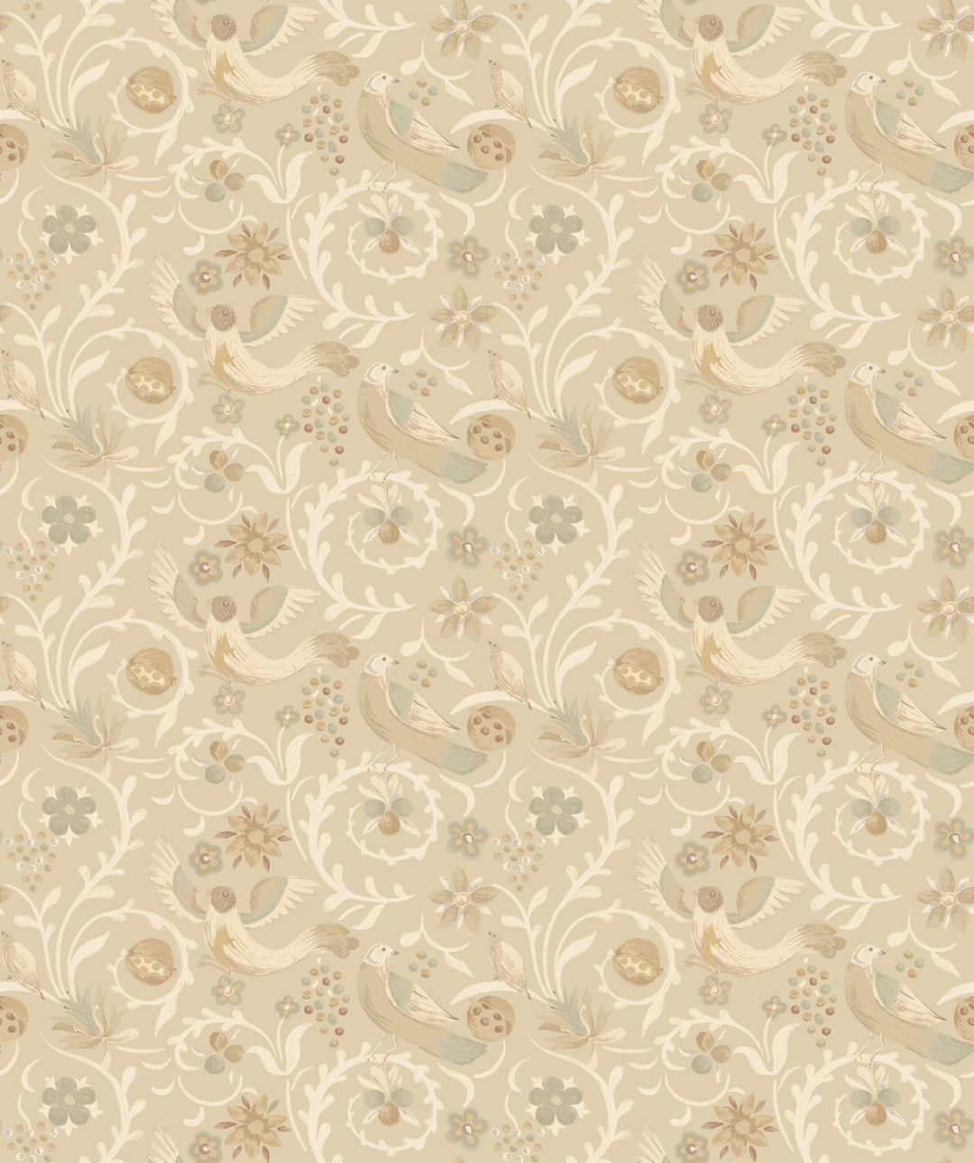 G P & J Baker Wallcovering Parchment