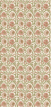 G P & J Baker Wallcovering Red/Green