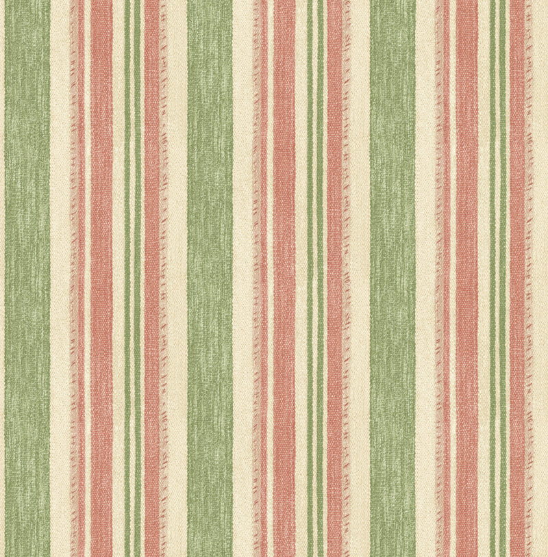 G P & J Baker Wallcovering Soft Red/Green