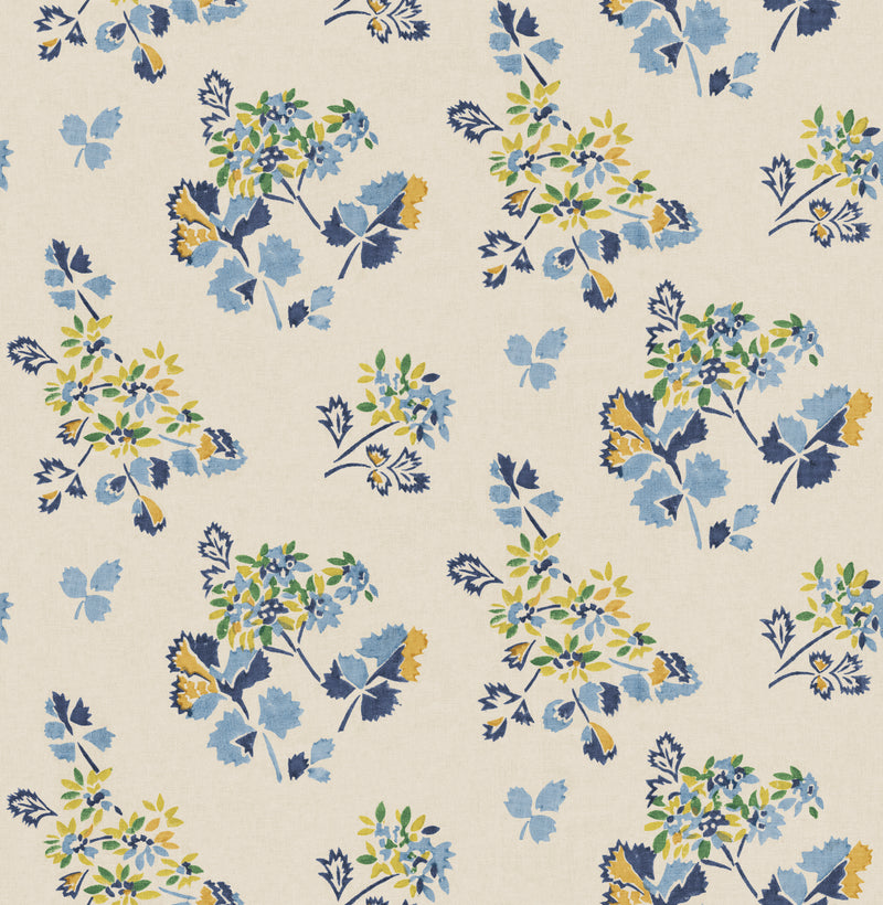 G P & J Baker Wallcovering Blue/Green