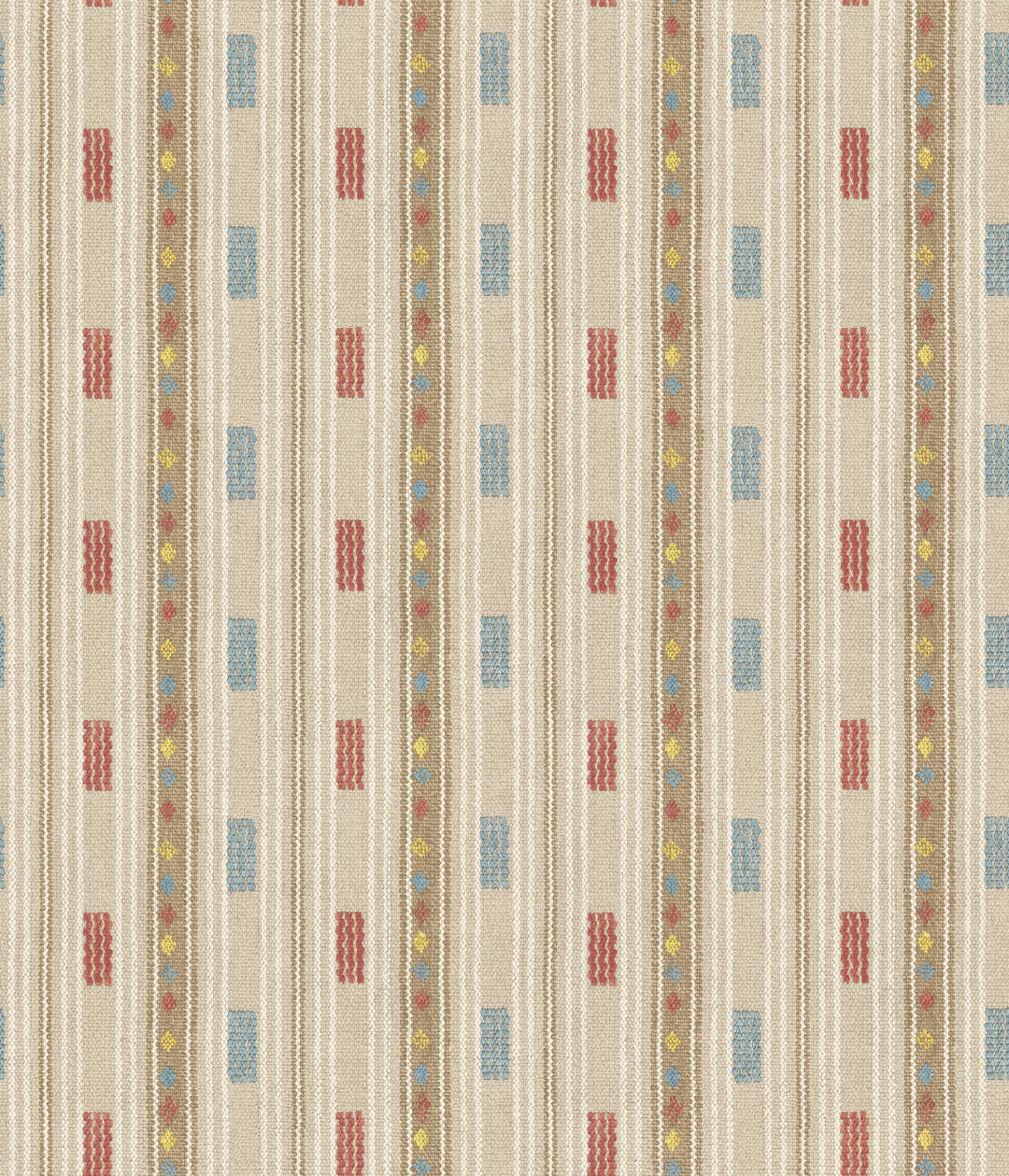 G P & J Baker Wallcovering Red/Blue
