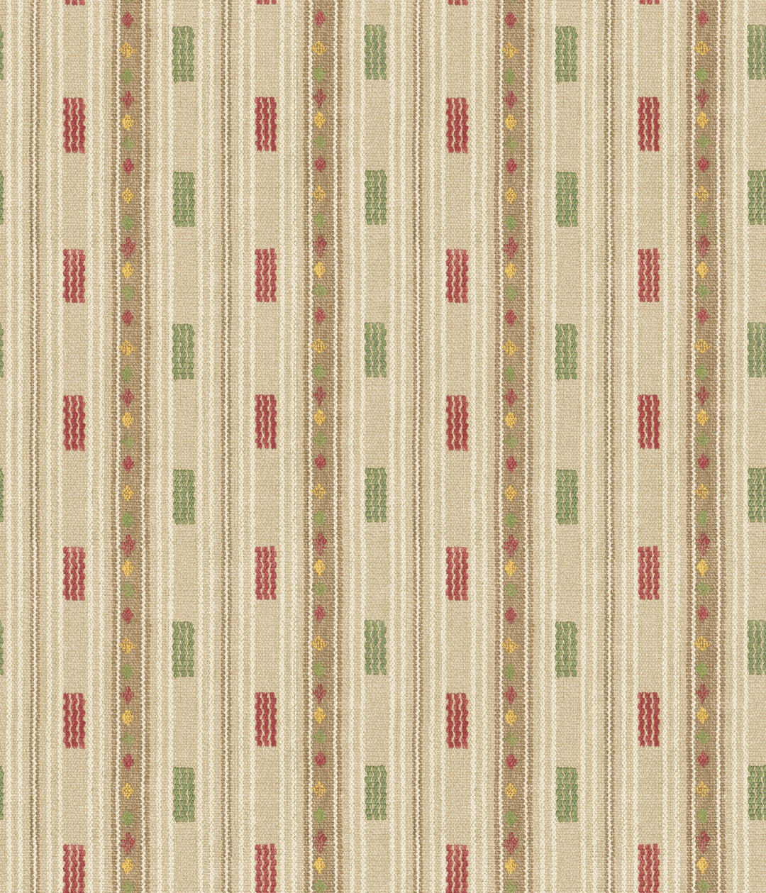 G P & J Baker Wallcovering Red/Green
