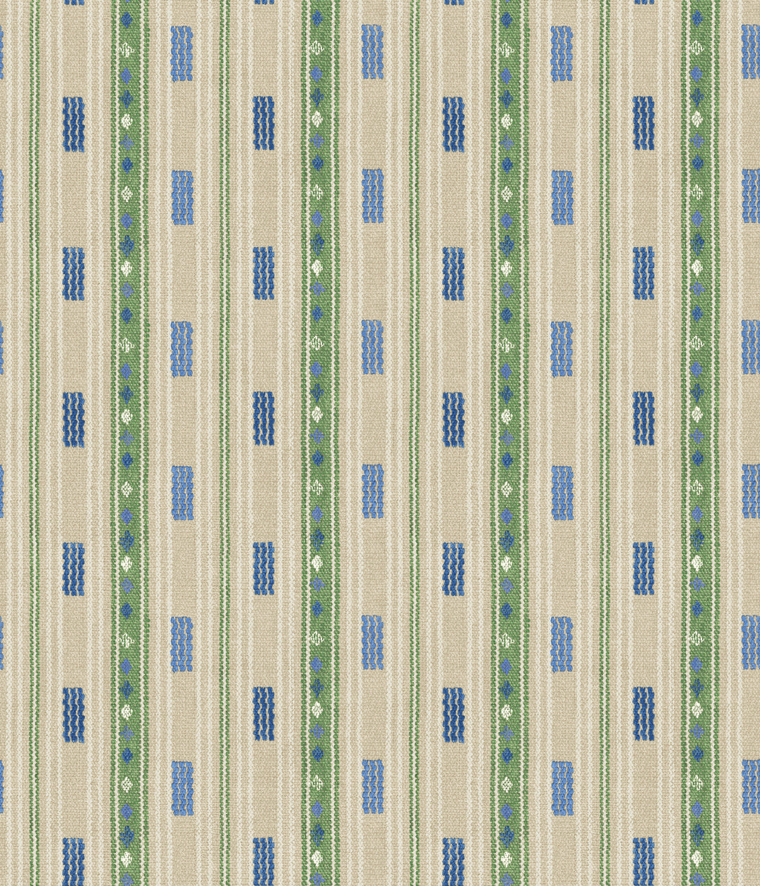 G P & J Baker Wallcovering Blue/Green