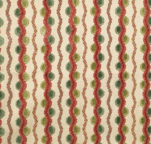 Old World Weavers Fabric Lavina Squiggle Raspberry Leaf BX40593196