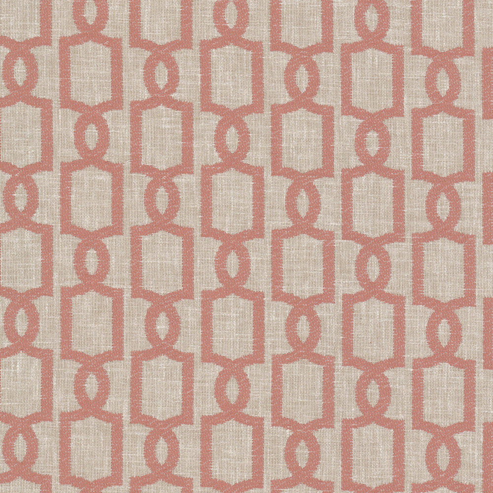 Byecroft 2 Clay by Stout Designer Fabric RAINBOW LIBRARY GINGER/POPPY 67%POL 33%COT INDIA Horizontal: 3.375 and Vertical: 3.000 54 in - Swanky Fabrics -