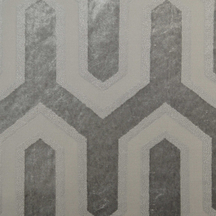 Baroque A Silver by Europatex Designer Fabric Baroque 100% Polyester 5" H, 5.75" V 114.00 inches - Swanky Fabrics -