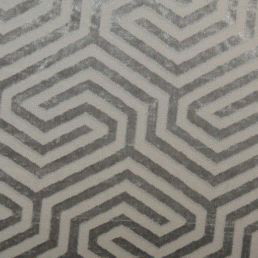 Baroque - B - Silver by Europatex Designer Fabric Baroque 100% Polyester China See Sample Horizontal: N/A and Vertical: N/A 114.00 inches  - Swanky Fabrics -