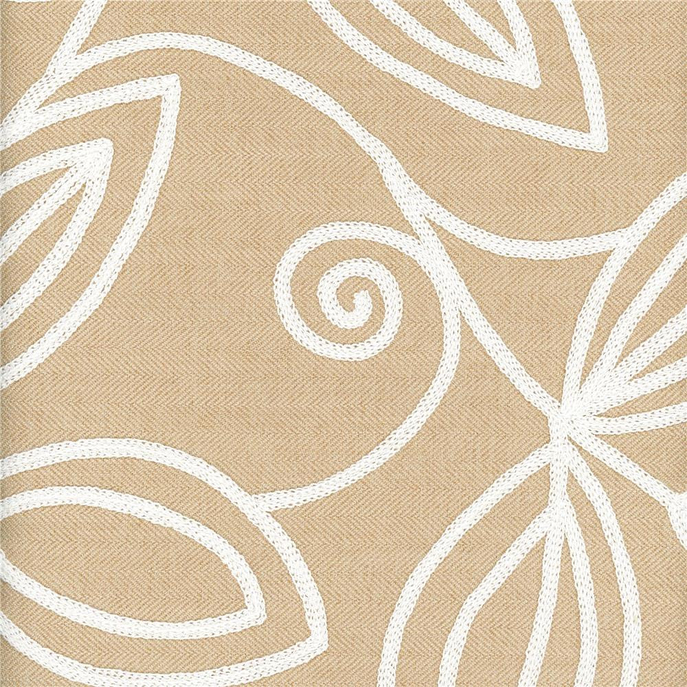 Botanique Straw by Heritage Designer Fabric - 100% Polyester USA or Imported Horizontal: and Vertical: 54" - Swanky Fabrics -