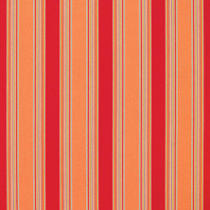5601 Bravada Salsa by Sunbrella Designer Fabric Cushion Furniture Drapery Fabrics > Sunbrella Stripes 100% Acrylic USA or Imported 6.8" 54" - Swanky Fabrics -